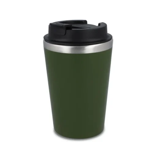 Gift Campaign Tazza termica in acciaio inox con tappo nero e bordo argentato 350ml> Bicchieri Termici Personalizzati