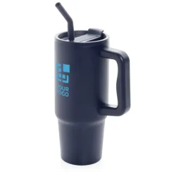 Gift Campaign Tazza termica in acciaio inossidabile riciclato con cannuccia 900ml><noscript><img width=