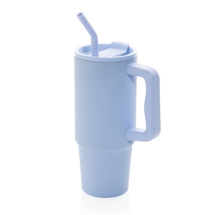 Gift Campaign Tazza termica in acciaio inossidabile riciclato con cannuccia 900ml> Borracce Termiche|Borracce Di Metallo