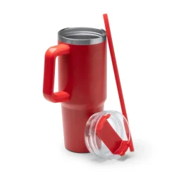 Gift Campaign Tazza termica in acciaio inox riciclato con cannuccia 870ml></noscript> Borracce Termiche