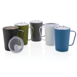 Gift Campaign Tazza termica in acciaio riciclato con manico 420ml Premium Recycled><noscript><img width=