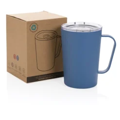 Gift Campaign Tazza termica in acciaio riciclato con manico 420ml Premium Recycled><noscript><img width=