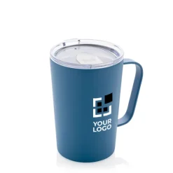 Gift Campaign Tazza termica in acciaio riciclato con manico 420ml Premium Recycled><noscript><img width=