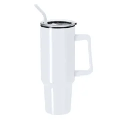 Gift Campaign Tazza termico in acciaio inox con manico e cannuccia nera da 1,2l><noscript><img width=