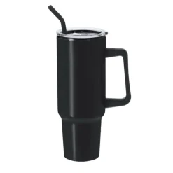 Gift Campaign Tazza termico in acciaio inox con manico e cannuccia nera da 1,2l><noscript><img width=