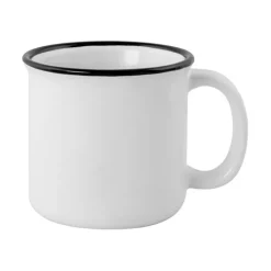 Gift Campaign Tazza vintage in ceramica con bordo nero nella parte superiore 280ml></noscript> Tazze Mug