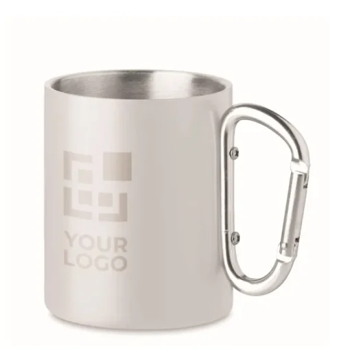 Gift Campaign Tazze di metallo personalizzate con moschettone 300ml Metal Colors> Tazze Mug