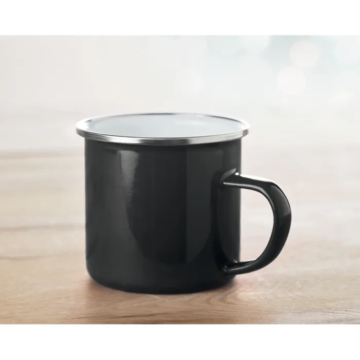 Gift Campaign Tazze di metallo personalizzate con bordo lucido 350ml Classic> Tazze Mug