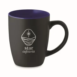 Gift Campaign Tazze promozionali in ceramica nera interno colorato 290ml Duo Black></noscript> Tazze Mug