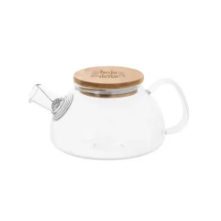 Gift Campaign Teiera con logo in vetro infusore acciaio tappo in bamboo 750ml Nordik><noscript><img width=