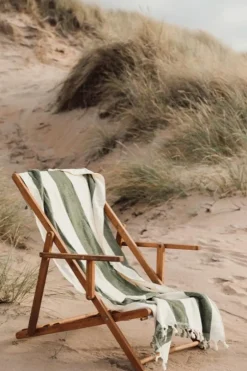 Gift Campaign Telo mare elegante a righe cotone biologico 450 gr/m2 80x180cm Seaside><noscript><img width=