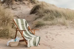 Gift Campaign Telo mare elegante a righe cotone biologico 450 gr/m2 80x180cm Seaside><noscript><img width=