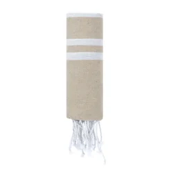 Gift Campaign Telo mare leggero a righe in cotone e poliestere con frange 150 g/m2></noscript> Teli Mare|Asciugamani Personalizzati