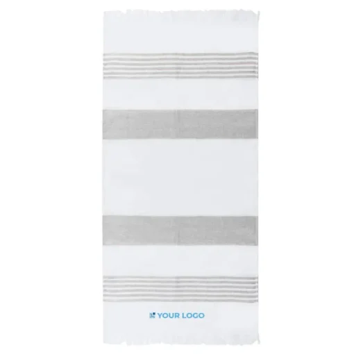 Gift Campaign Telo mare SEAQUAL in cotone e poliestere riciclato 300 g/m2 70x140 cm> Teli Mare|Asciugamani Personalizzati