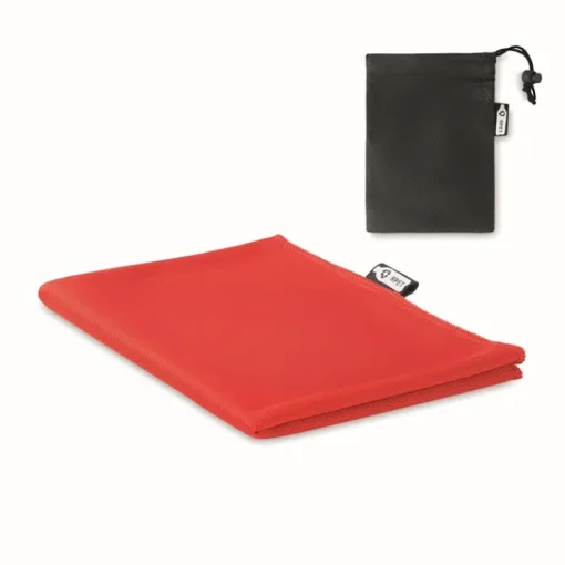 Gift Campaign Telo sport pubblicitario leggero in sacchetto a rete Fitness RPET> Gadget Palestra|Asciugamani Sportivi