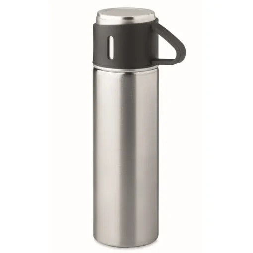 Gift Campaign Thermos a chiusura ermetica da 420ml in acciaio con tazza da 150ml> Thermos Personalizzati