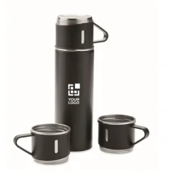 Gift Campaign Thermos da 420ml in acciaio inossidabile 420ml con 3 tazze da 150ml><noscript><img width=