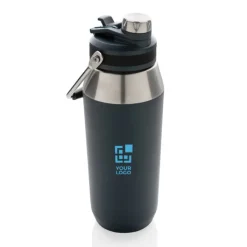 Gift Campaign Thermos in acciaio con cannuccia a forma di borraccia 1l Slender><noscript><img width=