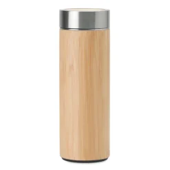 Gift Campaign Thermos in acciaio con rivestimento in bambú ed infusore 400ml TeaBoo></noscript> Gadget Ecologici|Thermos Personalizzati