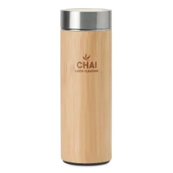 Gift Campaign Thermos in acciaio con rivestimento in bambú ed infusore 400ml TeaBoo></noscript> Gadget Ecologici|Thermos Personalizzati