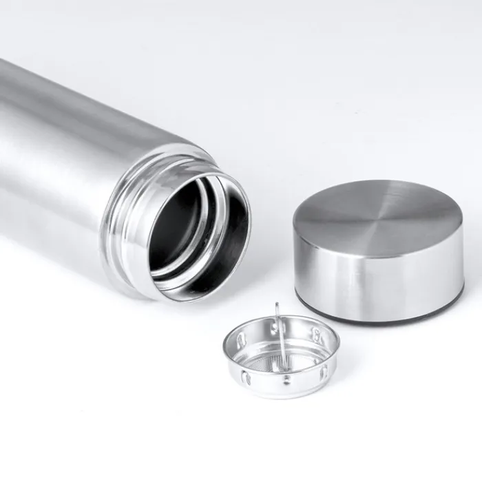 Gift Campaign Thermos in acciaio inox con base in sughero ed infusore da 470 ml> Borracce Termiche