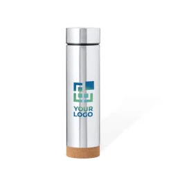 Gift Campaign Thermos in acciaio inox con base in sughero ed infusore da 470 ml><noscript><img width=