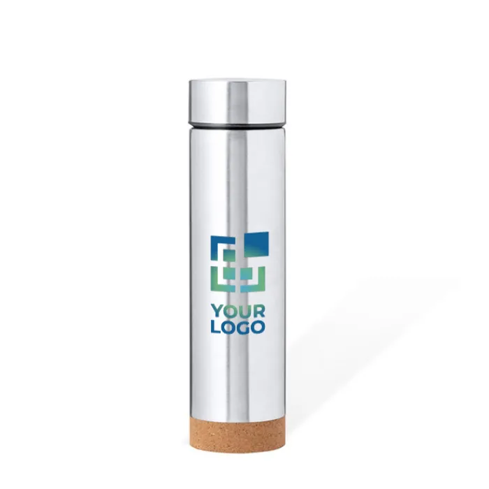 Gift Campaign Thermos in acciaio inox con base in sughero ed infusore da 470 ml> Borracce Termiche