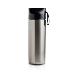 Gift Campaign Thermos in acciaio inox con manico e dettaglio in bambù 600 ml><noscript><img width=
