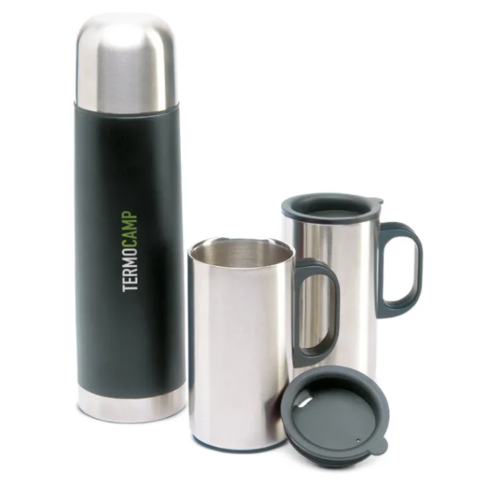 Gift Campaign Thermos pubblicitario con logo da 500ml con 2 tazze da 220ml Mug Set> Thermos Personalizzati