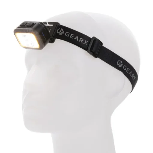 Gift Campaign Torcia da testa regolabile con luce LED e COB con 6 modalità di luce> Torce