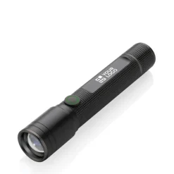 Gift Campaign Torcia in alluminio riciclato con 5 modalità di luce e portata di 100m><noscript><img width=
