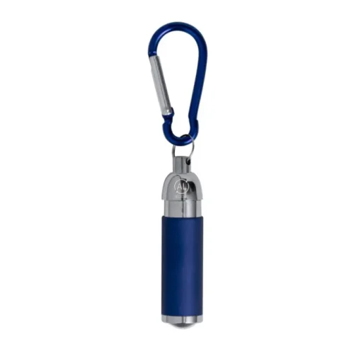 Gift Campaign Torcia in alluminio riciclato con 1 LED con moschettone colorato> Torce