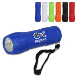 Gift Campaign Torcia in plastica riciclata in vari colori con luce COB></noscript> Torce