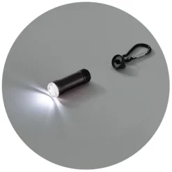 Gift Campaign Torcia magnetica in alluminio con moschettone per appenderla ovunque></noscript> Torce