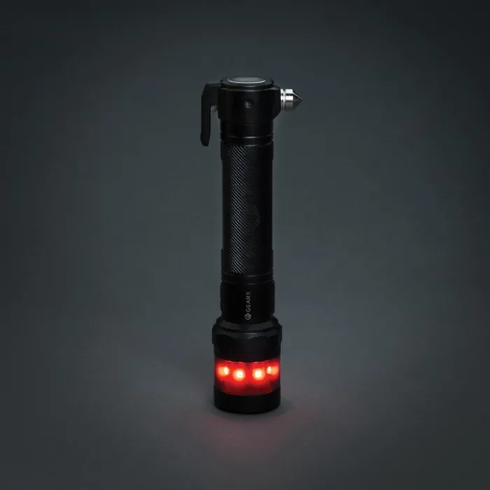 Gift Campaign Torcia per auto da 500 lm con taglia cinture e martelletto rompi vetri> Torce