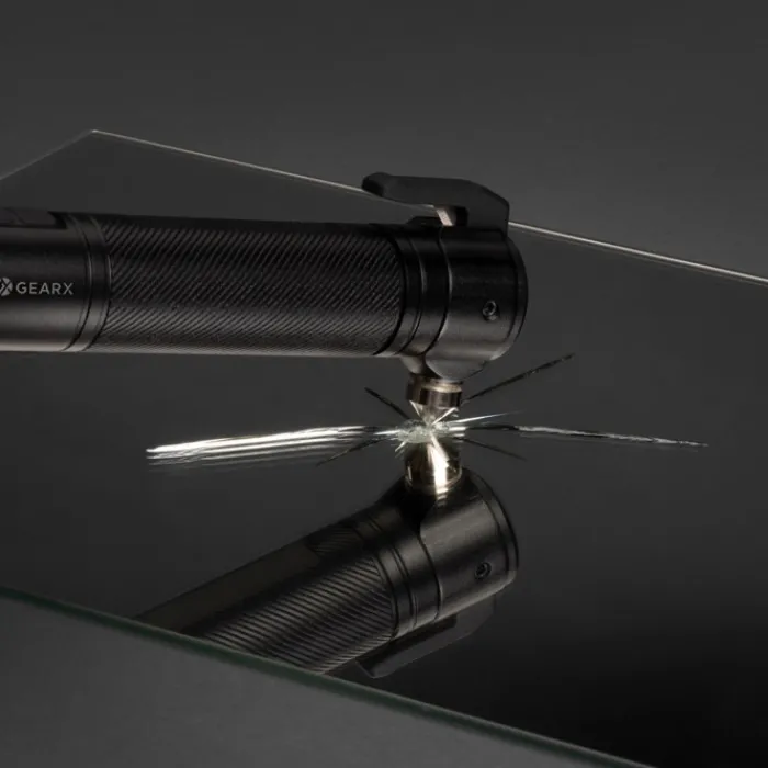 Gift Campaign Torcia per auto da 500 lm con taglia cinture e martelletto rompi vetri> Torce