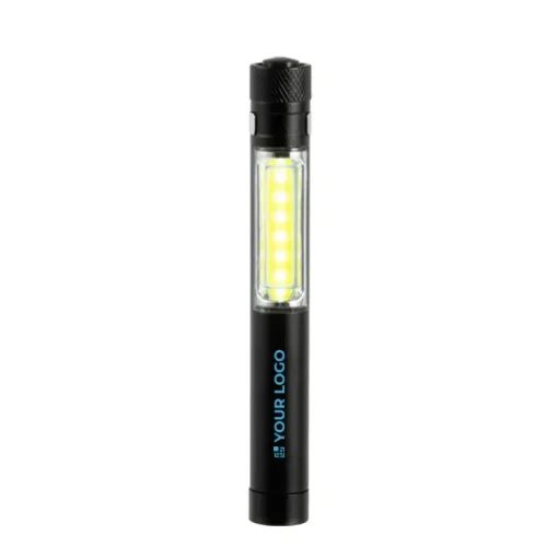 Gift Campaign Torcia personalizzabile con luce COB, magnete e clip in metallo> Torce