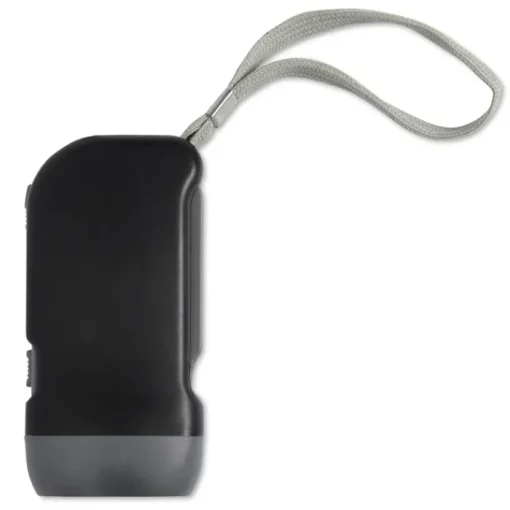 Gift Campaign Torcia personalizzata 2 LED in ABS dinamo con laccetto DynaLight> Torce