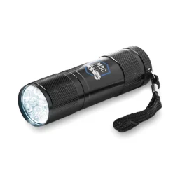 Gift Campaign Torcia personalizzata metallo 9 LED con laccetto e batterie LightBeam></noscript> Torce