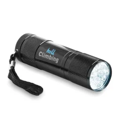 Gift Campaign Torcia personalizzata metallo 9 LED con laccetto e batterie LightBeam></noscript> Torce