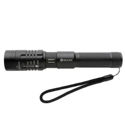 Gift Campaign Torcia promozionale 5 illuminazioni con SOS ricarca USB GearX> Gadget Per Auto|Torce