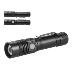 Gift Campaign Torcia ricaricabile in alluminio con 4 modalità di luce e zoom><noscript><img width=