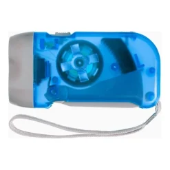 Gift Campaign Torcia tascabile a dinamo con pulsante e pile con 2 luci a LED></noscript> Torce