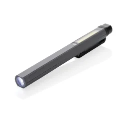 Gift Campaign Torcia tascabile a forma di penna con luce COB, LED e luce blu><noscript><img width=