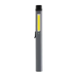 Gift Campaign Torcia tascabile a forma di penna con luce COB, LED e luce blu><noscript><img width=