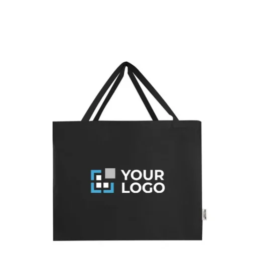 Gift Campaign Tote bag con ampio scomparto principale in cotone riciclato 220 g/m²> Shopper In Cotone Personalizzate