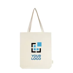 Gift Campaign Tote bag in cotone biologico certificato da 180 g/m² con manici lunghi></noscript> Shopper In Cotone Personalizzate