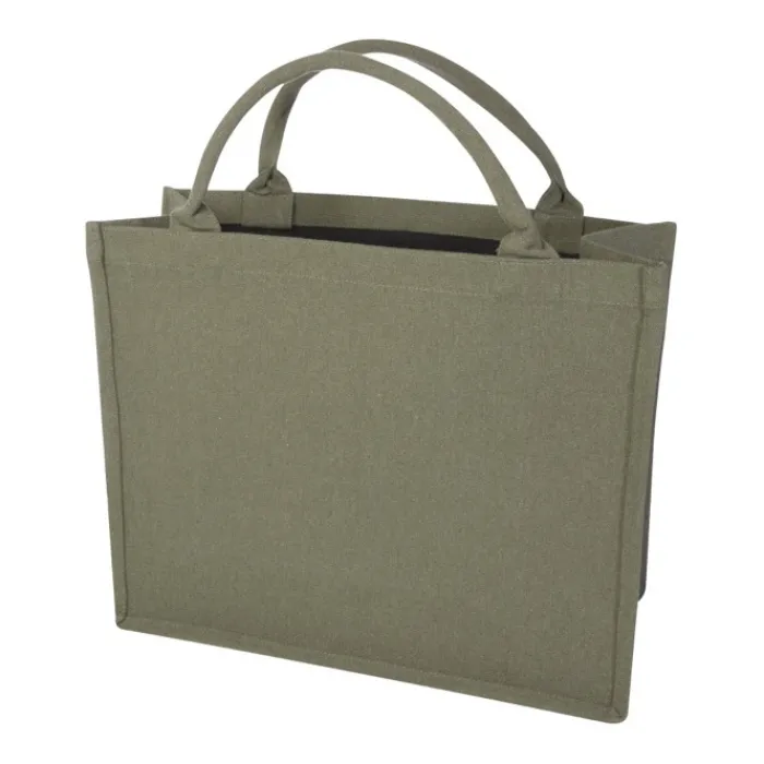 Gift Campaign Tote bag in cotone riciclato e poliestere da 500 g/m2 con manici corti> Borse Per La Spesa|Tote Bag Personalizzate