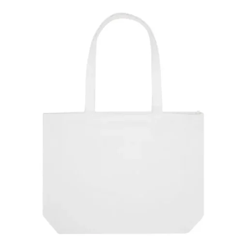Gift Campaign Tote bag XL con cerniera e tasca in cotone riciclato da 500 g/m2> Borse Per La Spesa|Tote Bag Personalizzate