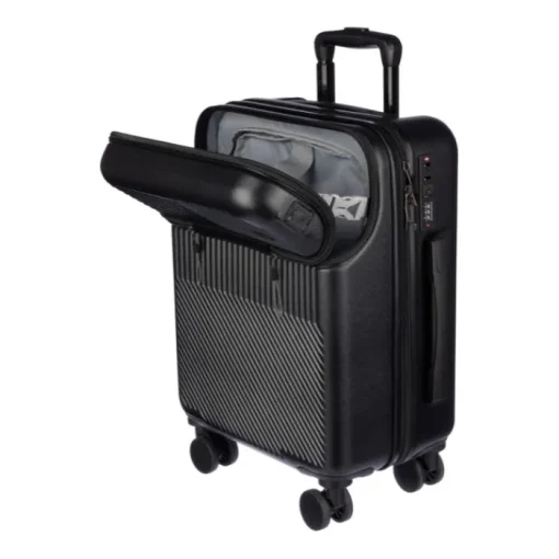 Gift Campaign Trolley in ABS con tasca frontale per pc, lucchetto e attacco USB> Valigie E Trolley